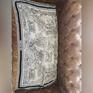Christian Dior Toile de jouy shawl